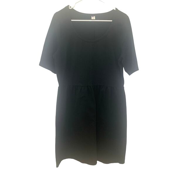 Old Navy Black Short Dress Womens XL Preppy Fit Flare Business Casual Party - Picture 1 of 8